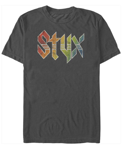 Men's STYX Vintage-Like Logo Short Sleeve T-shirt
