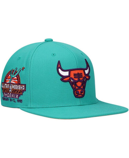 Men's Turquoise Chicago Bulls Hardwood Classics 1995 NBA All-Star Weekend Desert Snapback Hat