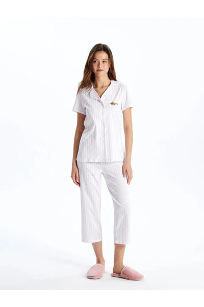 Пижама LCW DREAM Stripe Capri Pajama