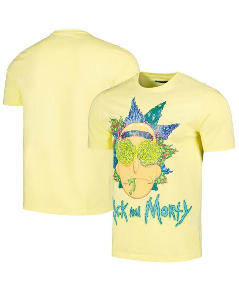 Men's Yellow Rick And Morty Graphic T-shirt