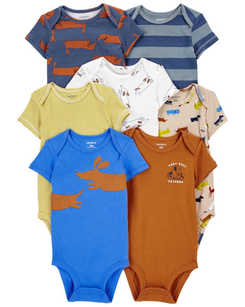 Baby 7-Pack Short-Sleeve Bodysuits NB