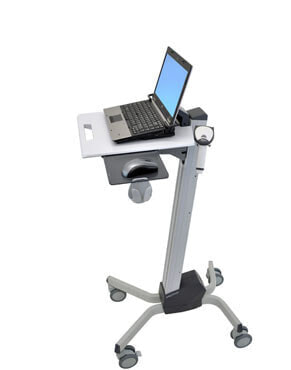 Ergotron Neo-Flex Laptop Cart - Multimedia cart/trolley - Grey - Aluminium - Plastic - Steel - Zinc - Notebook - 6.8 kg - 30.5 cm (12")