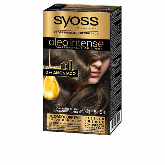 Окрашивание волос без аммиака Syoss OLIO INTENSE #5.54 каштан светлый пепельный 5