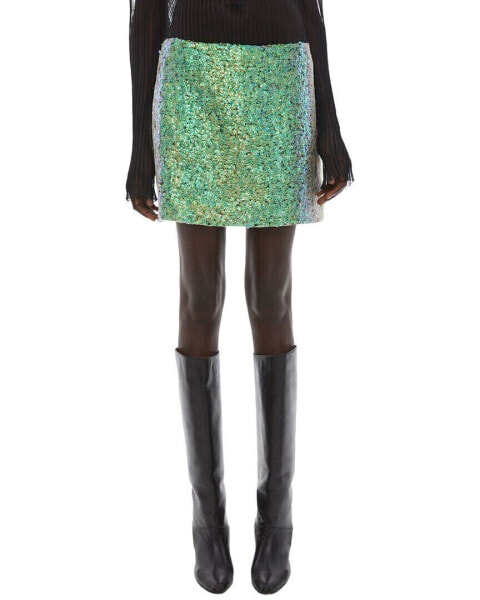 Helmut Lang Relaxed Fit Sequin Mini Skirt Women's