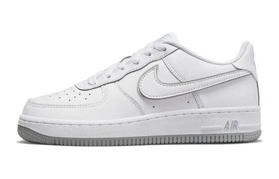 Nike Air Force 1 Low 耐磨防滑减震 低帮 板鞋 GS 白灰 / Кроссовки Nike Air Force 1 Low GS DX5805-100