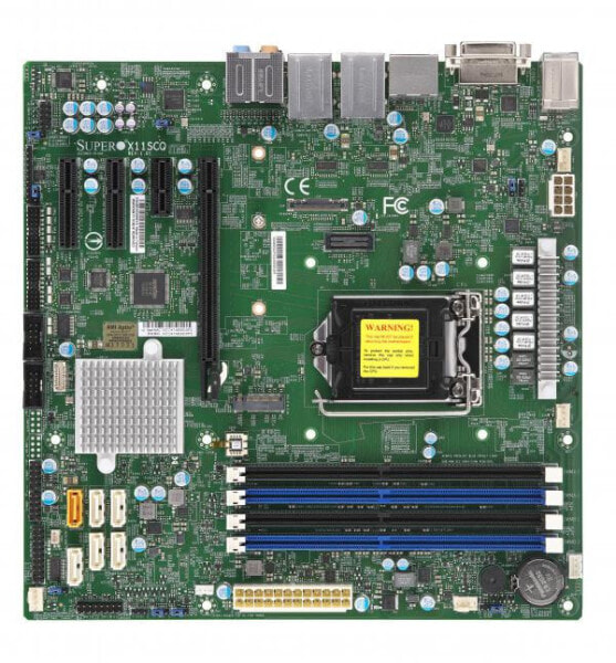 Supermicro X11SCQ - Intel - LGA 1151 (Socket H4) - Intel® Celeron® - Intel® Core™ i3 - Intel Core i5 - Intel Core i7 - Intel® Pentium® - DDR4-SDRAM - 64 GB - 1.2 V