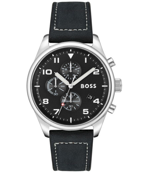 Часы Hugo Boss View Genuine Leather Black