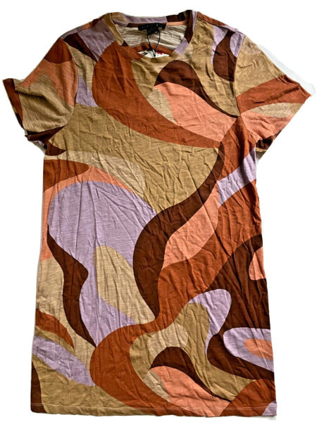 Sanctuary Reveal T-Shirt Dress in Multicolor Size L
