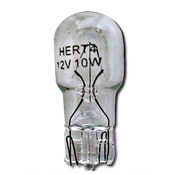 HERT AUTOMOTIVE LAMPS T13 12V 10W Bulb pack of 10