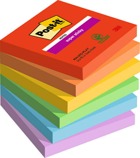 3M 7100258795 - Square - Multicolour - Paper - 76 mm - 76 mm - 90 sheets