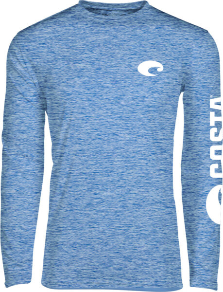 Футболка Costa Del Mar Long Sleeve Crew  UPF50 Royal Blue