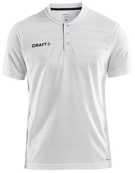 Craft Pro Control Button Jersey Polo Poloshirt Sportpolo, Weiß, Herren