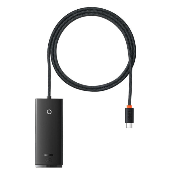 Хаб USB-C Baseus Lite Series 4x USB 3.0 черный 1м