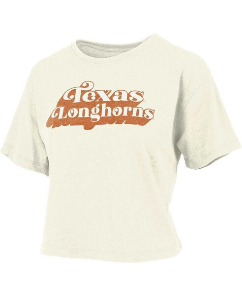 Women's White Texas Longhorns Vintage-Inspired Easy T-shirt