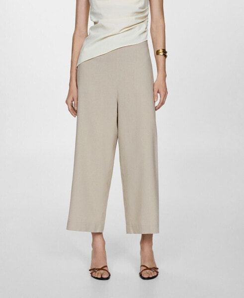 Women's Wideleg Linen Pants