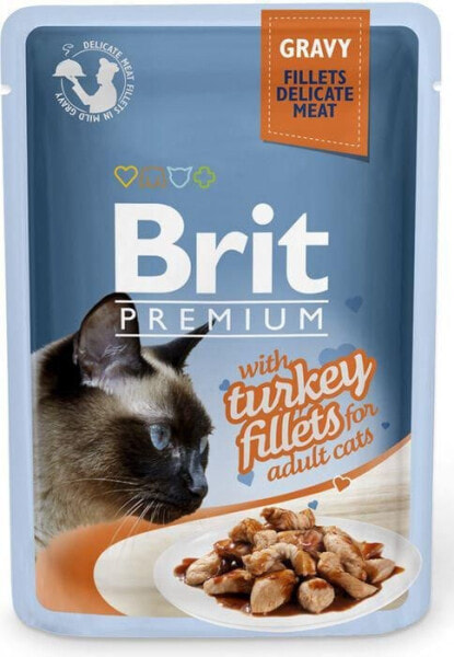 Brit Kot saszetka premium sos TURKEY FILLETS 85g