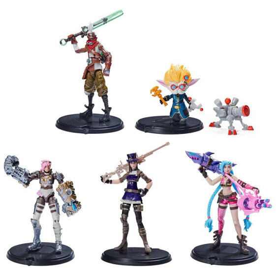 SPIN MASTER League Of Legends Heimerdinger. Jinx. Vi. Caitlyn. Ekko 5 Set Figure