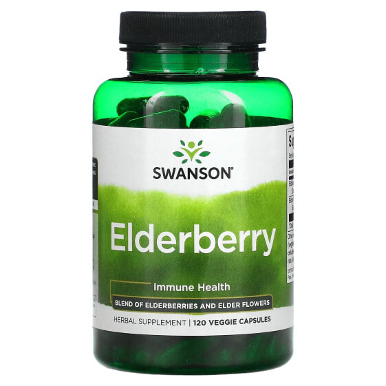 Витамин Elderberry, 120 капсул Swanson