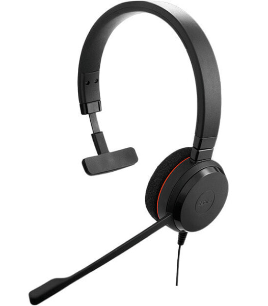 Jabra Evolve 20SE MS Mono - Headset - Head-band - Office/Call center - Black - Monaural - In-line control unit