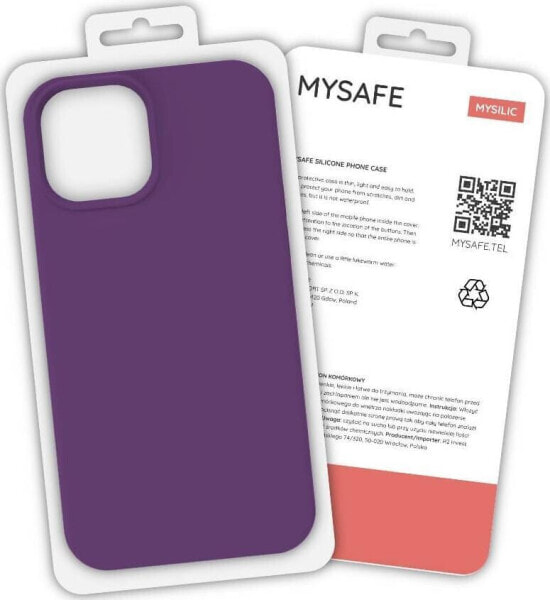 Mysafe MYSAFE ETUI SILIKONOWE IPHONE XS MAX ŚLIWKA PUDEŁKO