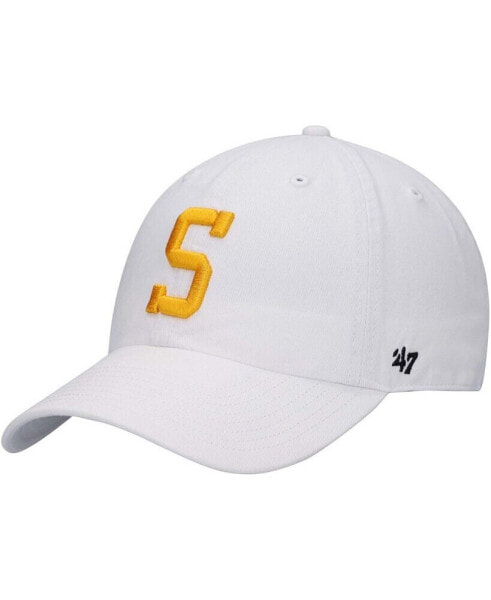 Men's White Pittsburgh Steelers Team Clean Up Adjustable Hat
