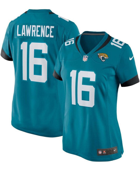 Women's Trevor Lawrence Teal Jacksonville Jaguars 2021 NFL Draft First Round Pick Game Jersey