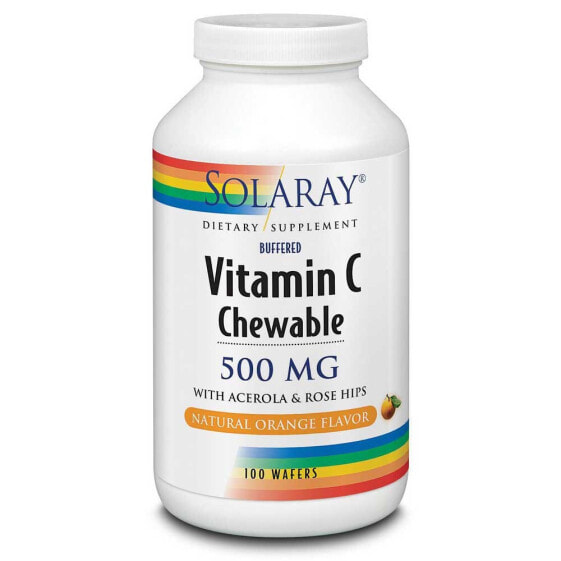 Витамин C SOLARAY 500мг 100 таблеток апельсиновые