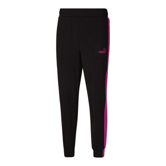 Puma Contrast Tricot Pants Womens Black Casual Athletic Bottoms 84900051