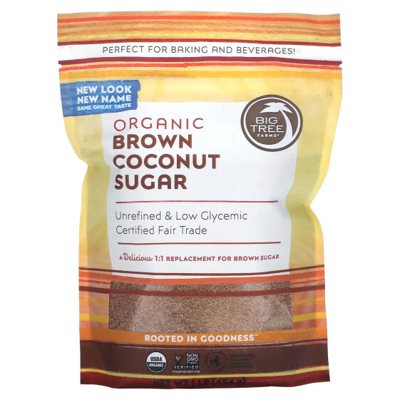 Organic Brown Coconut Sugar, 1 lb (454 g)