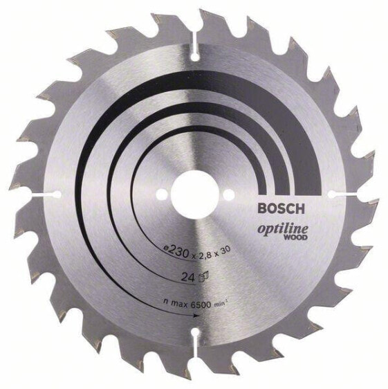 Bosch Kreissägeblatt Optiline Wood 230 x 30 x 2,8 mm, 24