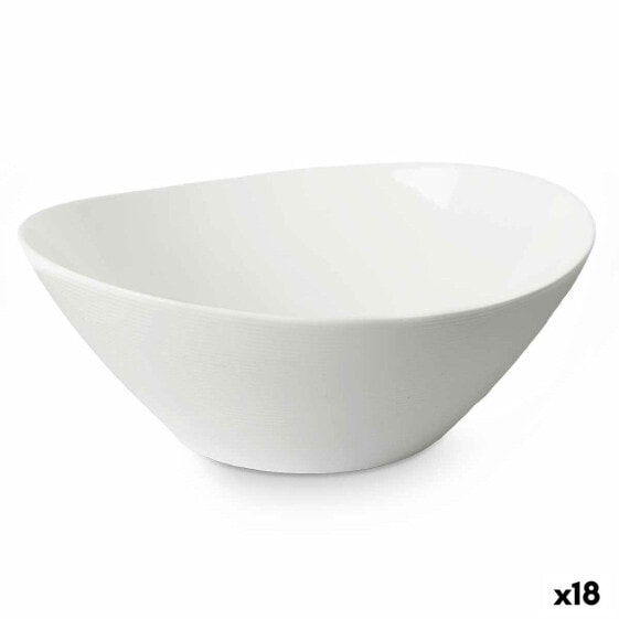 Столовая посуда Vivalto Блюдо белое из стекла 25 х 10 х 23 см (18 штук)