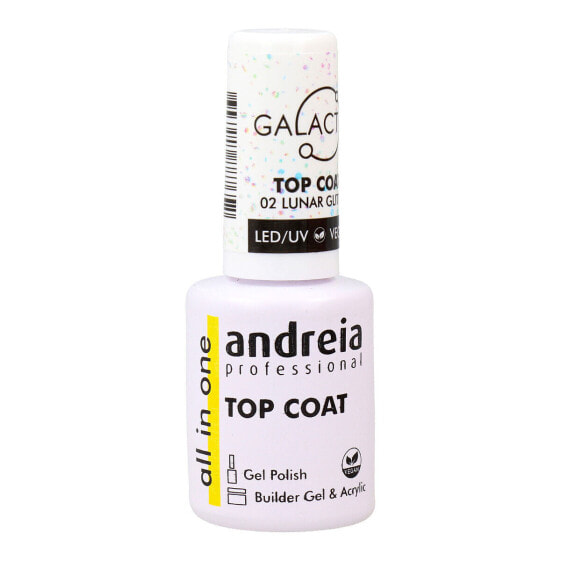 Лак для ногтей Andreia Galactic Top Coat Nº 02 Lunar Glitter 10,5 ml