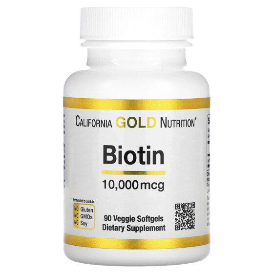Biotin, 10,000 mcg, 90 Softgels