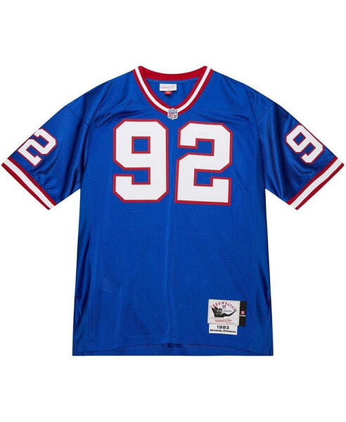 Men's Michael Strahan Royal New York Giants 1993 Authentic Throwback Retired Player Jersey