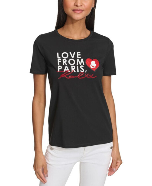 Футболка женская KARL LAGERFELD Love From Paris