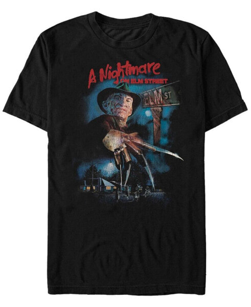 Men's Nightmare On Elm Street First Night Short Sleeve T-shirt