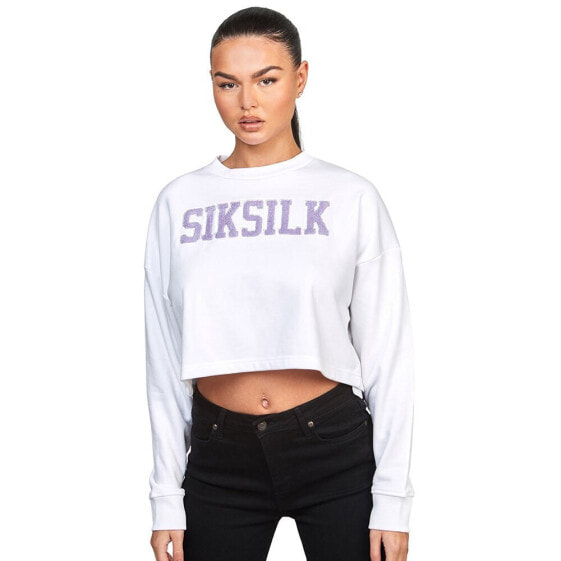 SIKSILK Crop Varsity sweatshirt