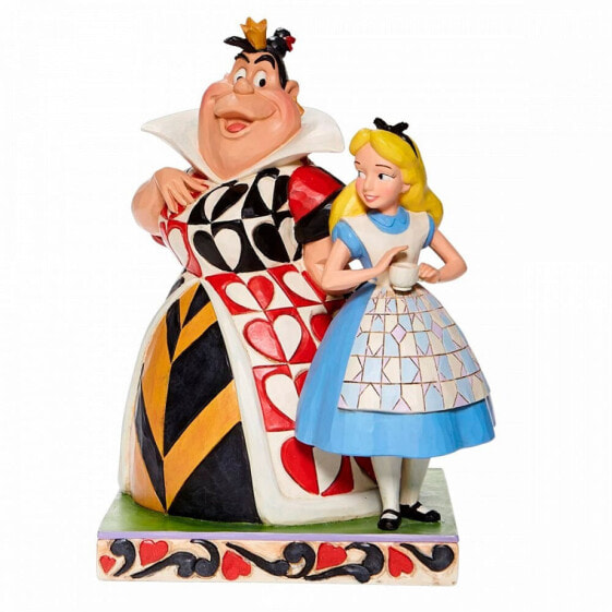 DISNEY Alice In Wonderland Alice And Queen Of Hearts Figure