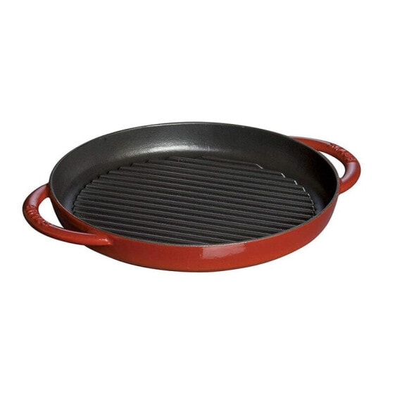 Staub Grillpfanne rund kirschrot 26 cm rot