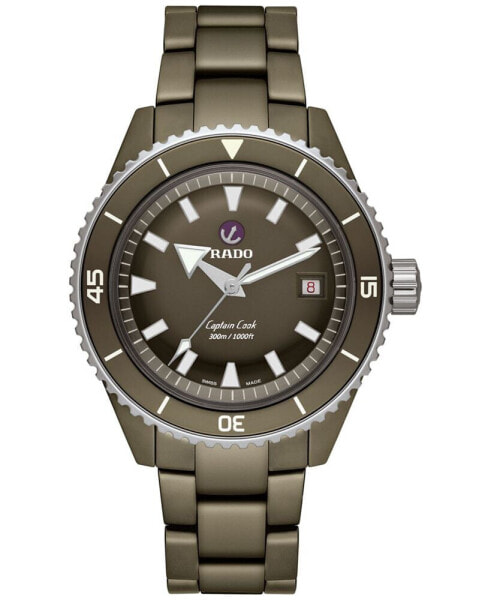 Часы Rado Captain Cook Diver Olive 43mm
