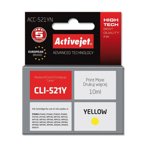 Original Ink Cartridge Activejet ACC-521YN Yellow