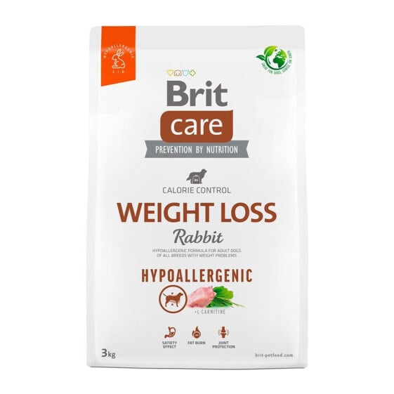 BRIT Care Hypoallergenic Adult Weight Loss Rabbit 3kg Dog Food