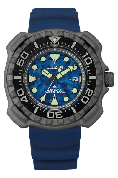 Citizen Men's Promaster Diver Blue Dial Super Titanium Watch - BN0227-09L NEW