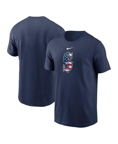 Men's Navy Seattle Mariners Americana T-Shirt