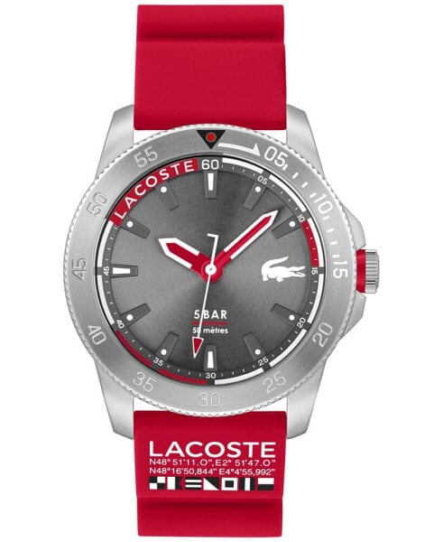 Часы Lacoste Red Silicone Watch 46mm