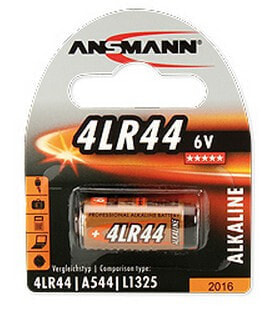 Одноразовая батарейка ANSMANN 4LR44 - щелочная - 6 В - 1 шт - Оранжевая - Блистер