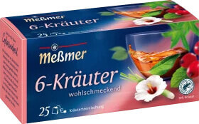 Kräutertee 6-Kräuter (25 Beutel), 50 g