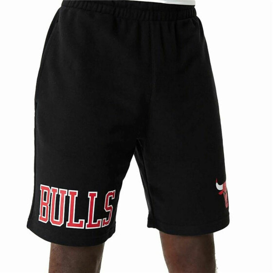 Шорты спортивные New Era NBA Chicago Bulls Чёрные
