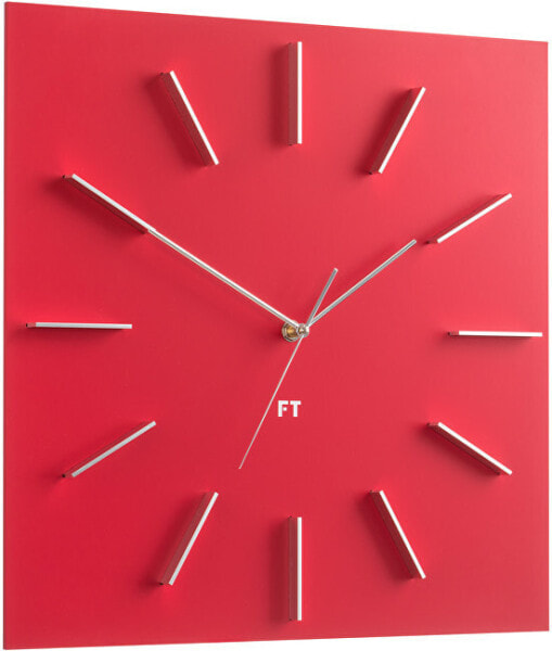 Часы настенные красного цвета Future Time FT1010RD