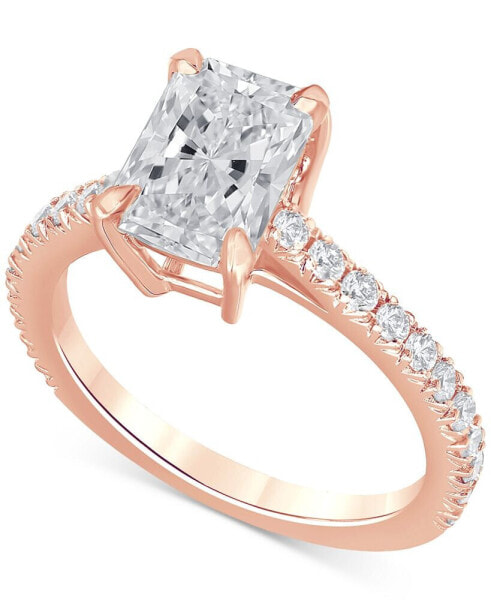 Certified Lab-Grown Diamond Radiant-Cut Engagement Ring (2-1/2 ct. t.w.) in 14k Gold